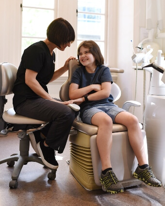 Pediatric patient at Melbourne St Dental Studio