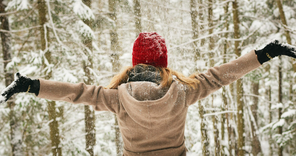 woman in winter