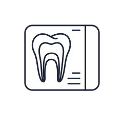 Illustration of dental xray