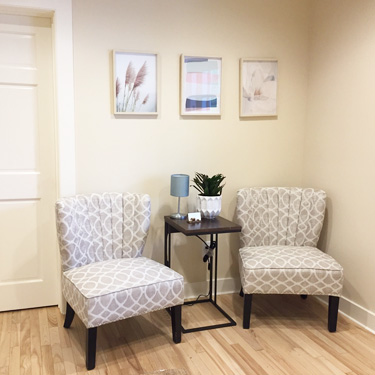 Chairs in waiting room