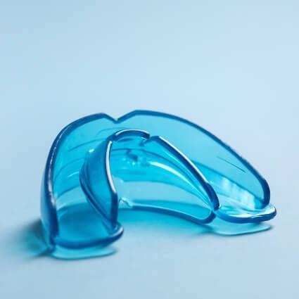 Blue custom mouthguard