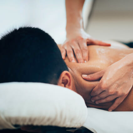 Massage Therapy treatment for male patient
