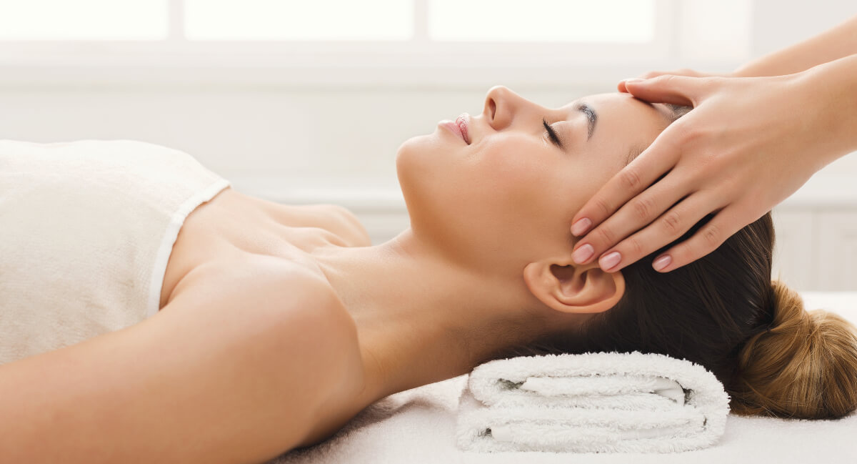 Female patient receiving a massage