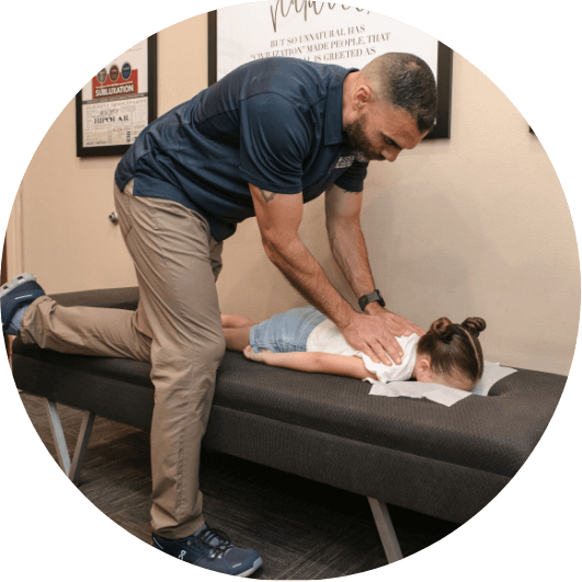 child getting back adjustment