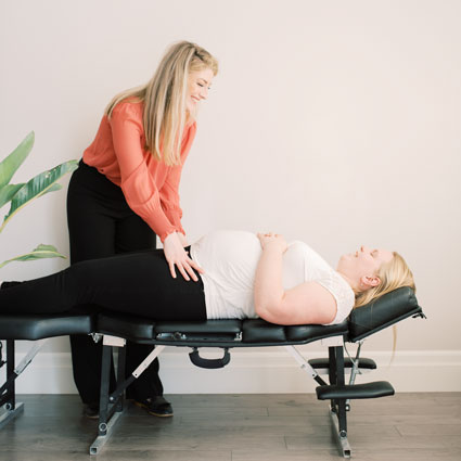 Adjustment on pregnant woman