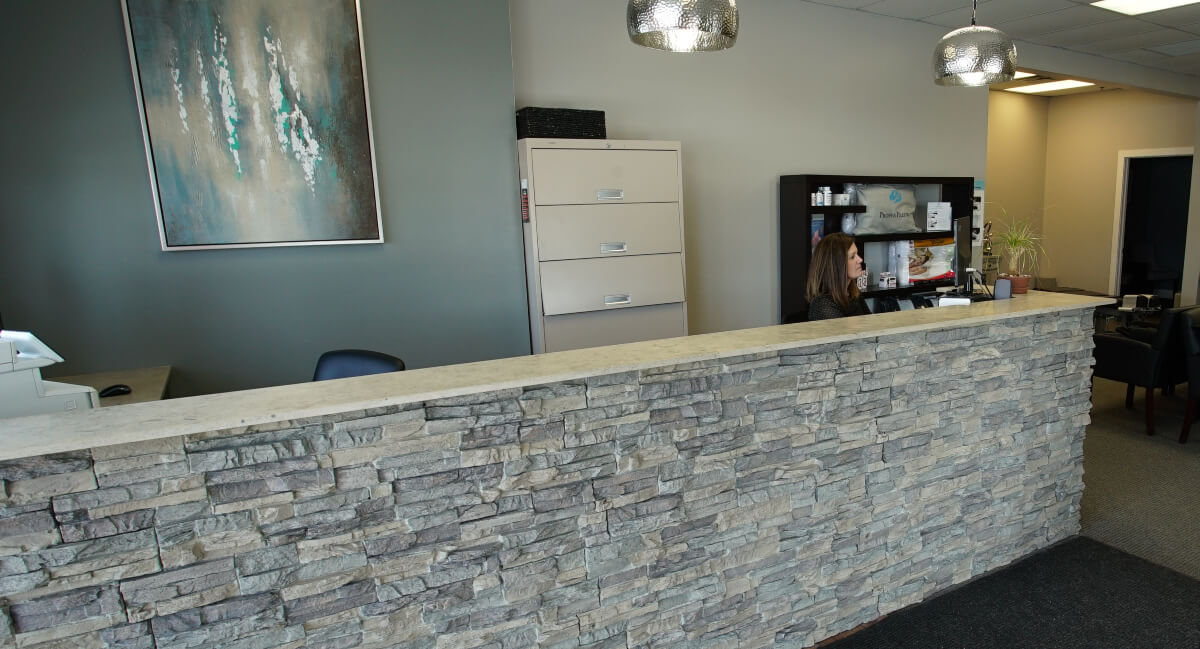 Green Chiropractic reception desk