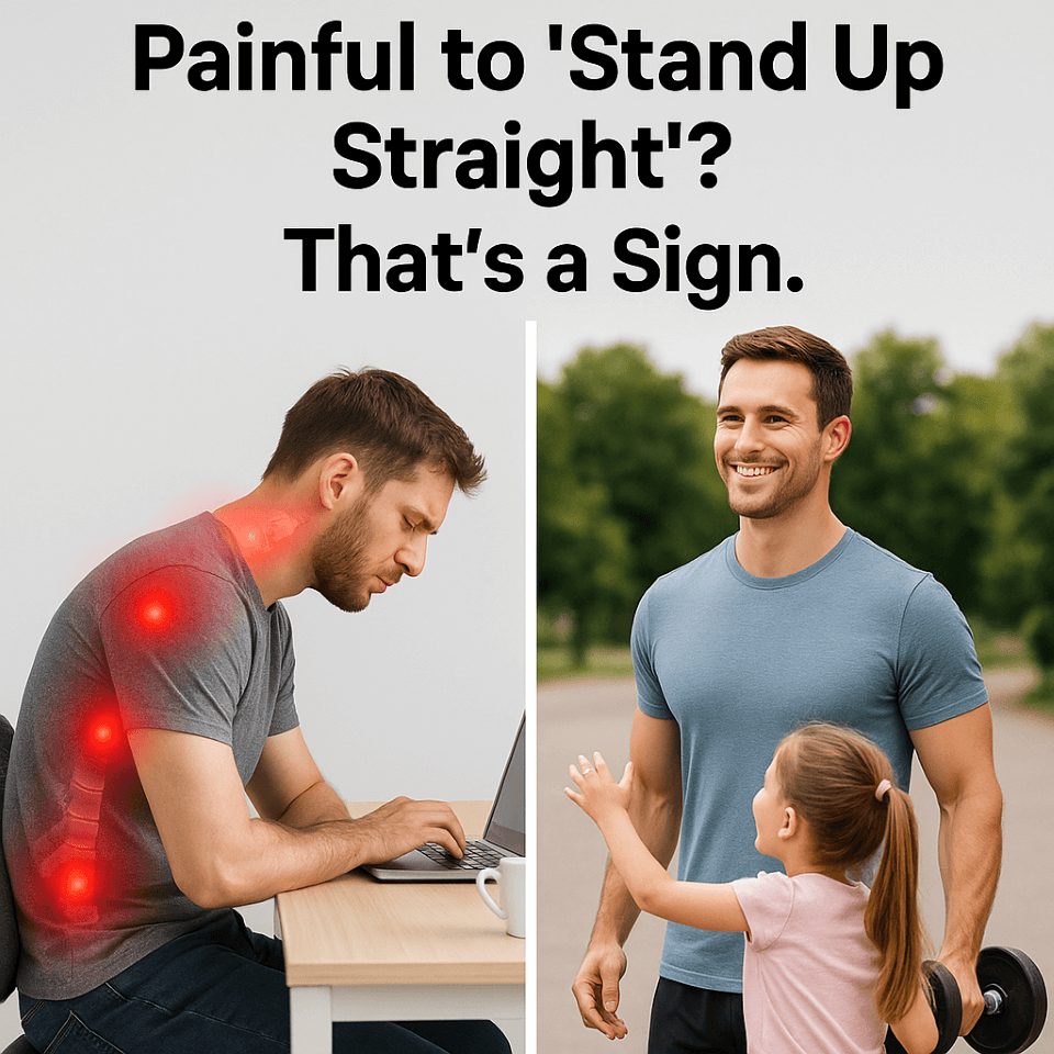 Does standing up straight feel weird?