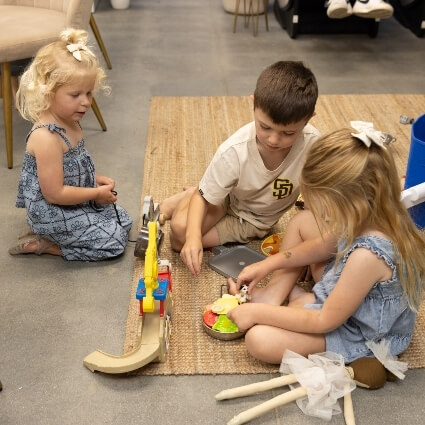 children in our waiting area