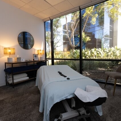 our massage therapy room