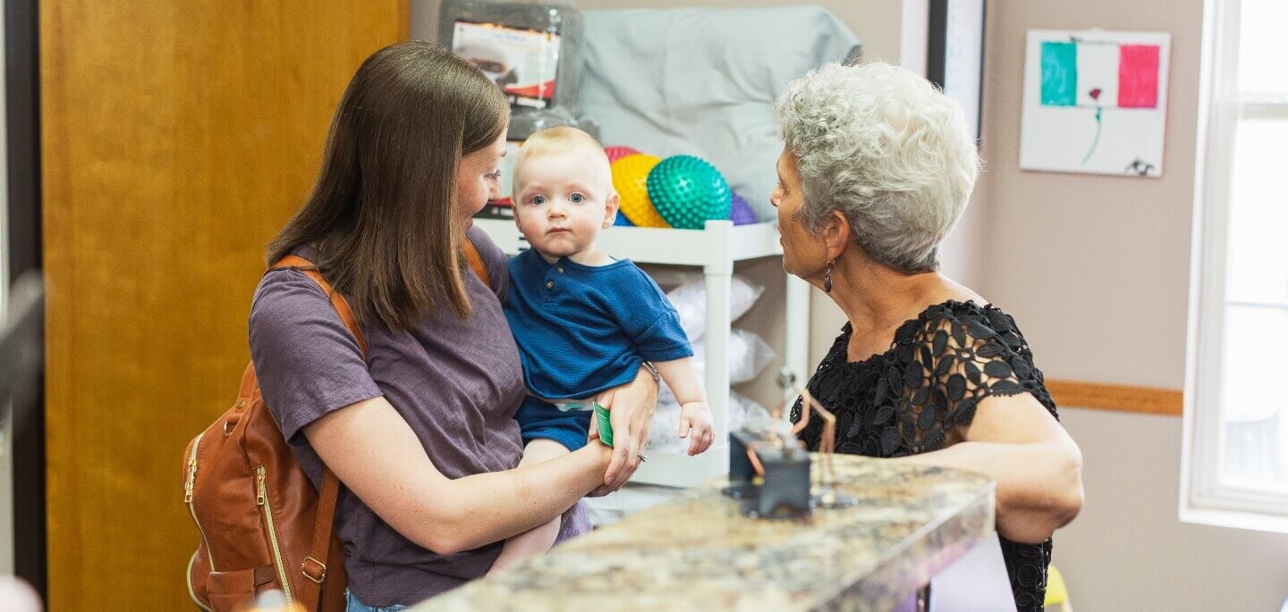 Dr. Pennella with patients