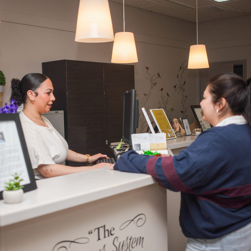 patient at our front desk