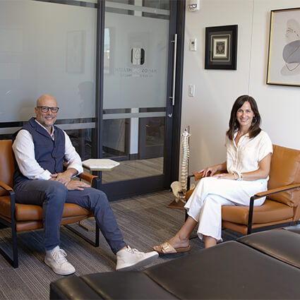 doctors sitting in metal chair