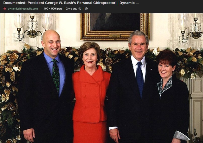 George Bush and his Chiropractor