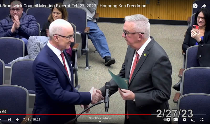 Dr. Ken Freedman Receiving honor