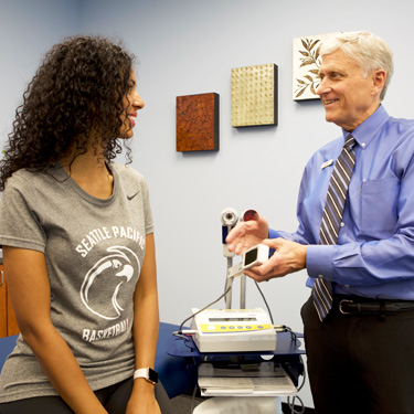 Patient consulting with Dr. Shepherd.