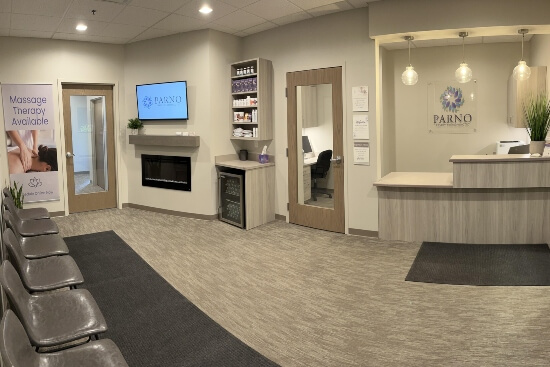 Parno Family Chiropractic patient welcome area