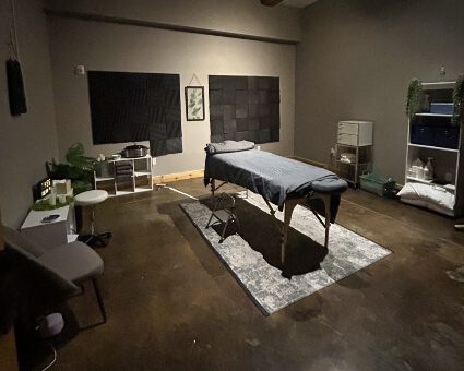 Chiropractic adjustment room