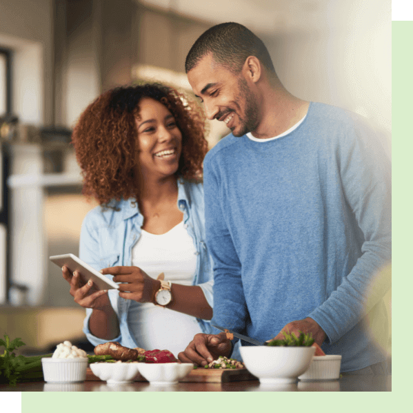 couple cooking