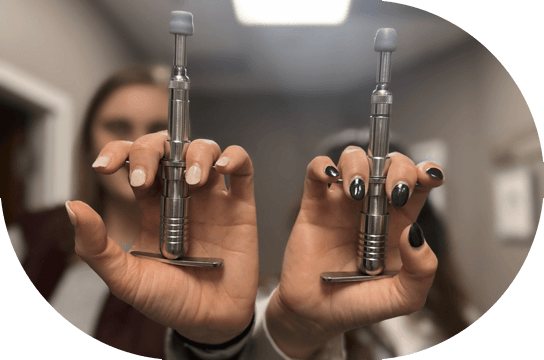 Doctors holding activators