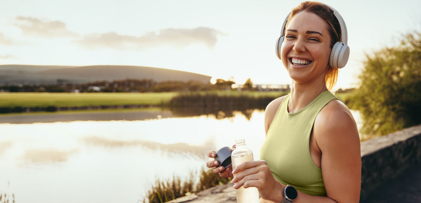Woman smiling