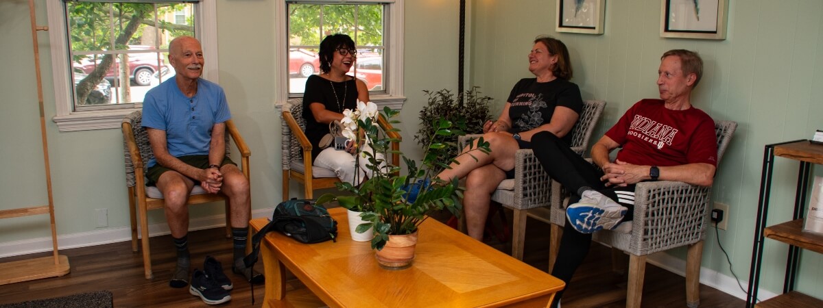 Alexandria patients sitting in waiting room