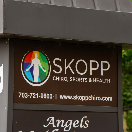 Practice branding on sign