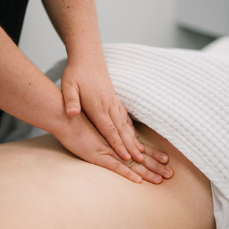 Woman getting massage