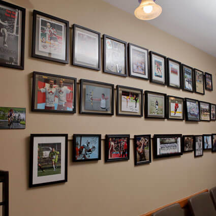 Wall of happy, thankful patients