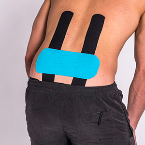 rock tape on lower back