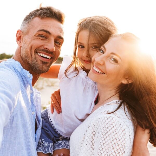 family smiling