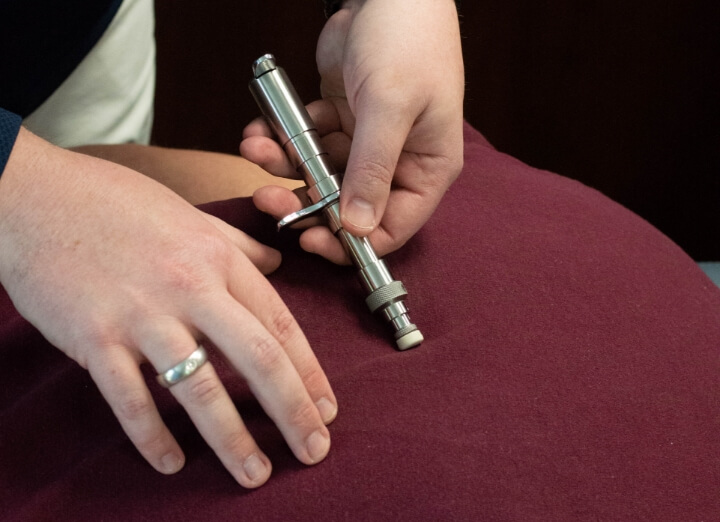 adjusting patient