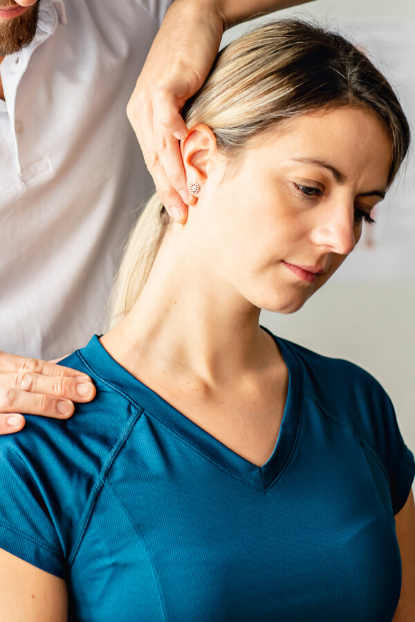 Female patient treated with Chiropractic Care