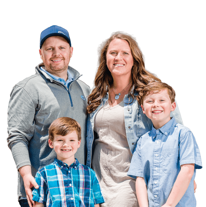 Kernersville chiropractor Dr. Craig Hensley and his family