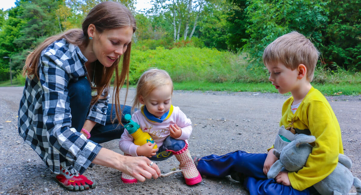 Dr. Alyssa Shepherd playing with kids