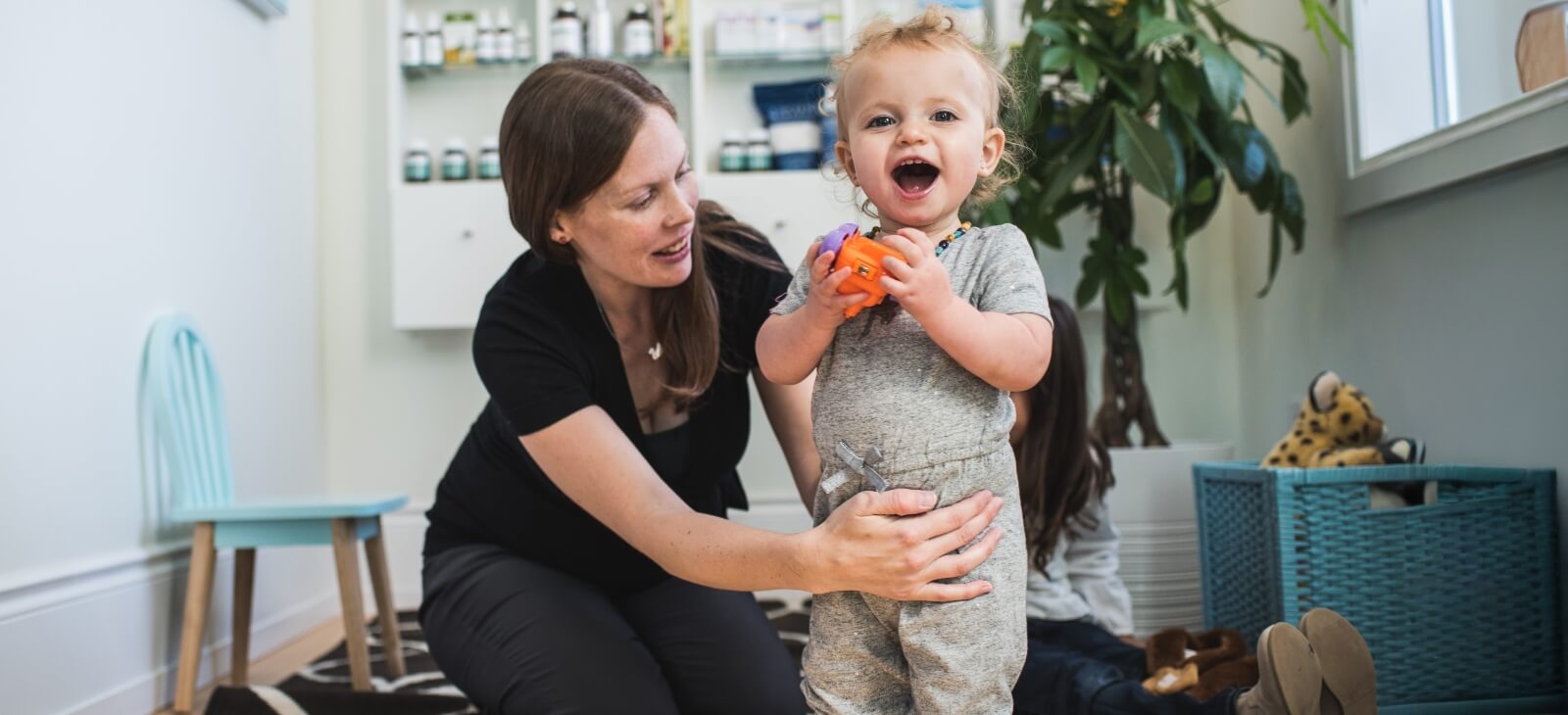 Dr. Alyssa with toddler