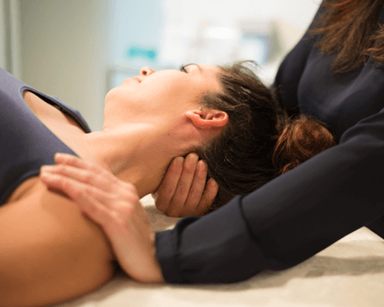 closeup of neck adjustment