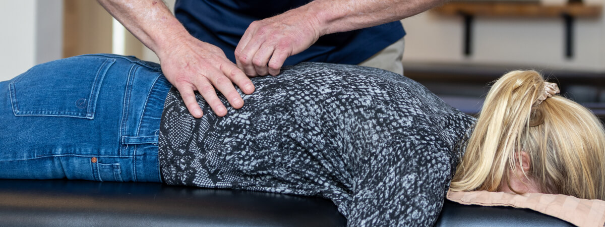 Boulder chiropractor treating a patient with networkspinal