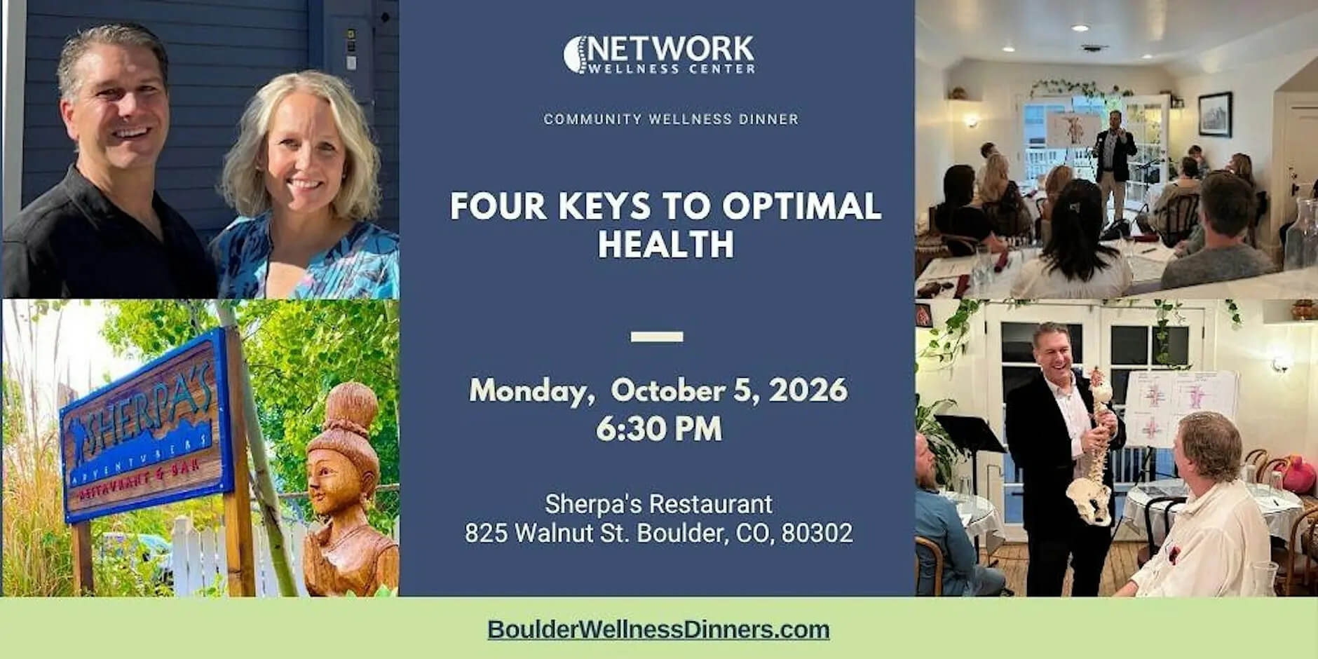 four keys to optimal health event banner