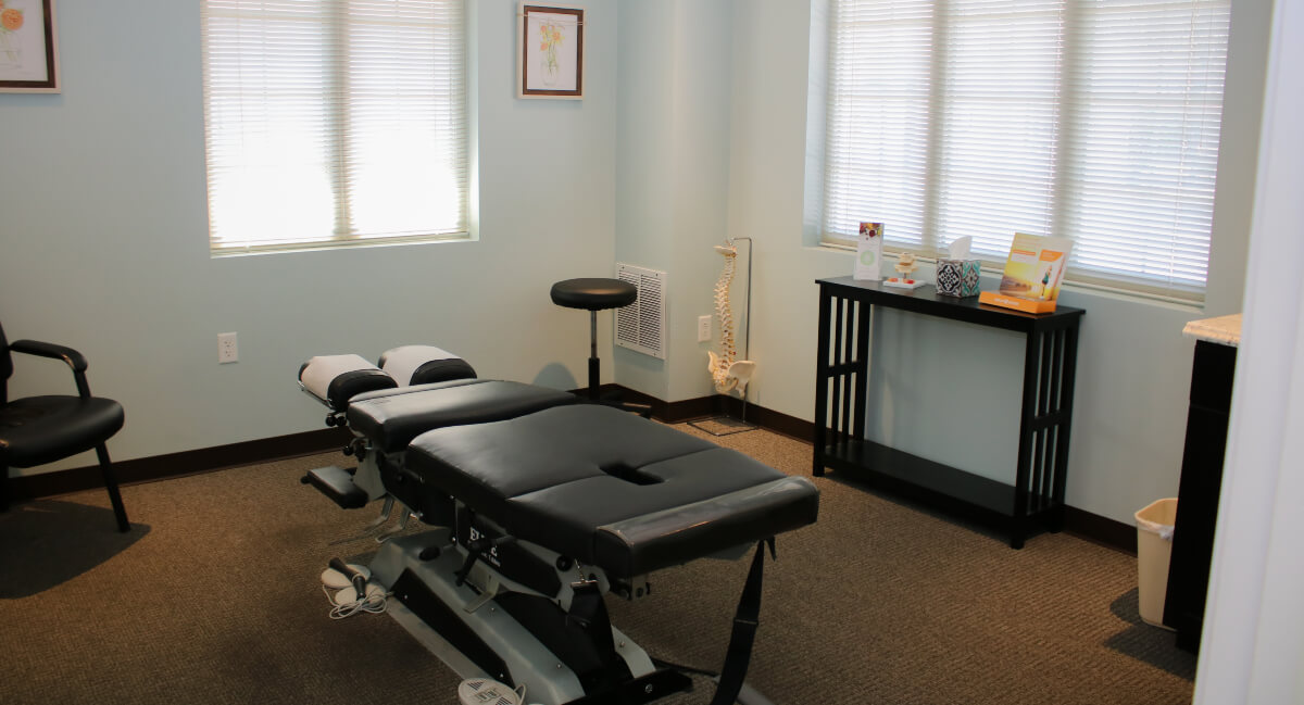 Dickinson Chiropractic & Acupuncture chiropractic adjustment room