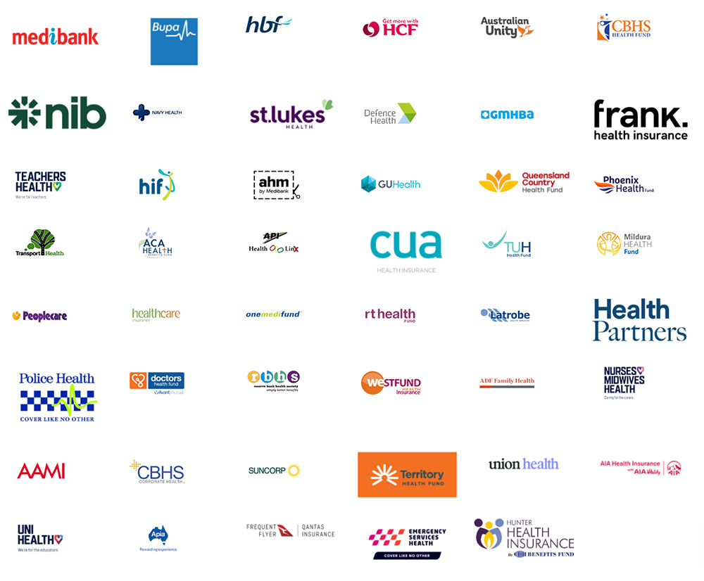 logos of health funds hicaps partners with