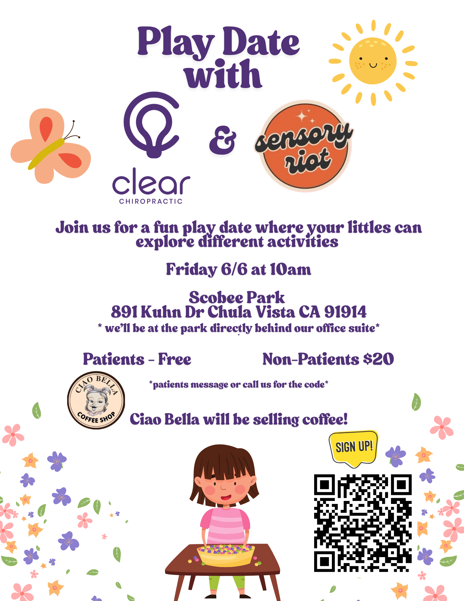 Play Date Workshop Poster