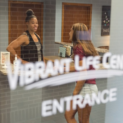 Vibrant Life Center door