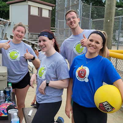 Novo staff dressed up for physical activity