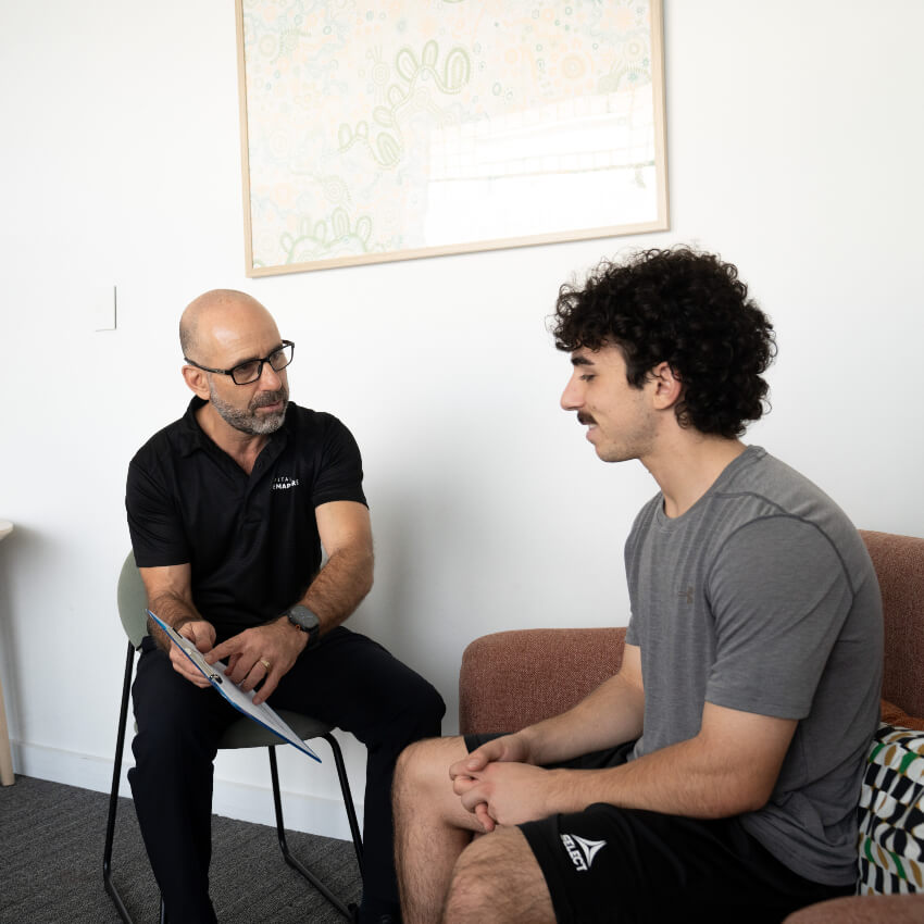 doctor talking with a patient