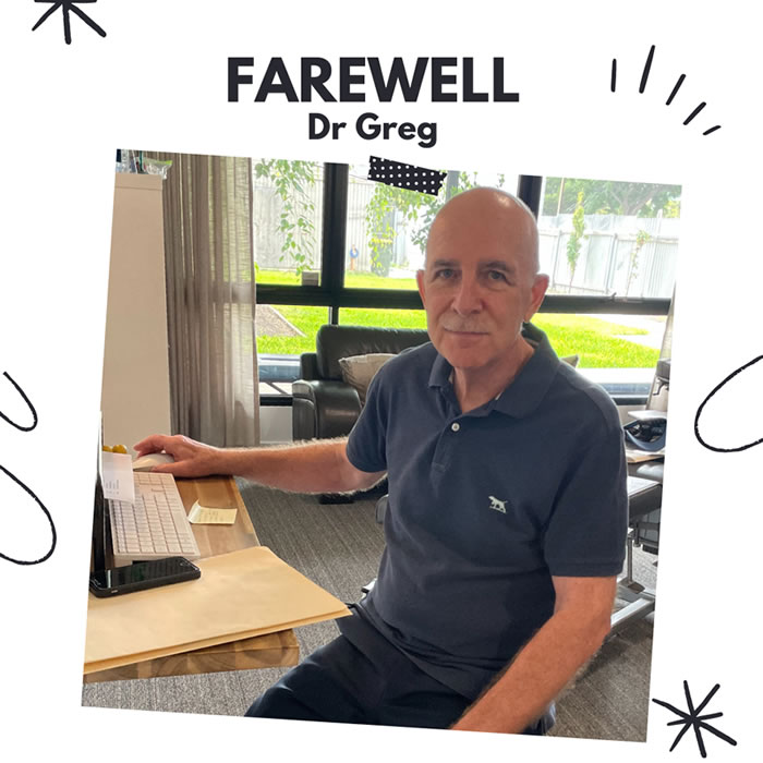 Farewell Dr Greg