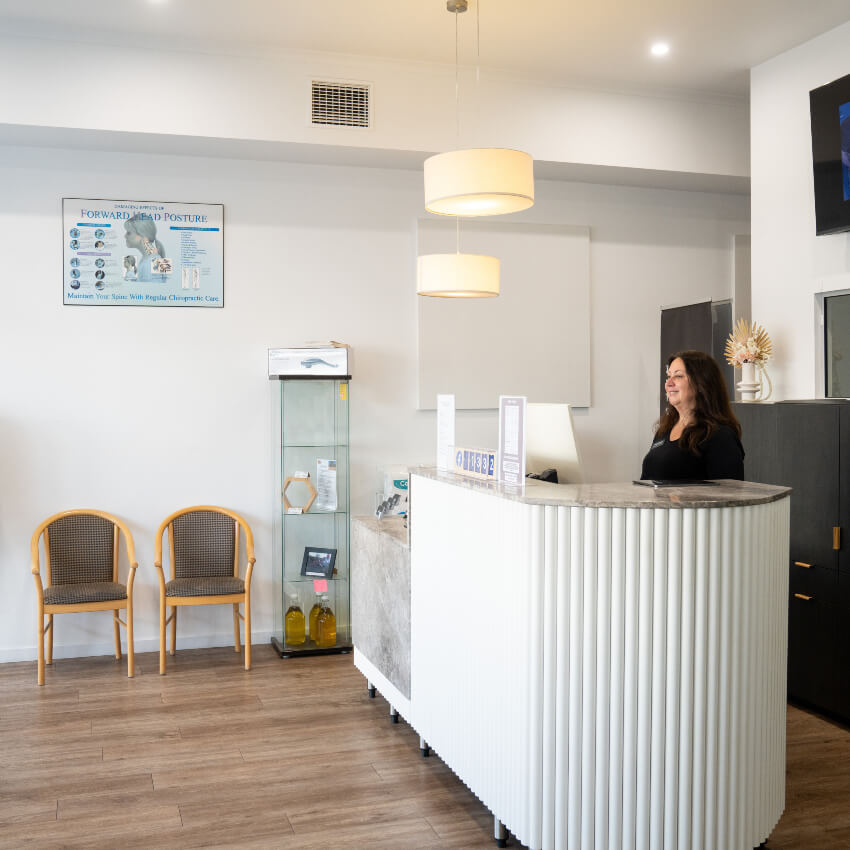 our reception desk