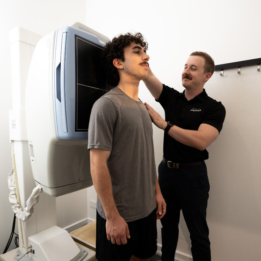 patient having xrays taken