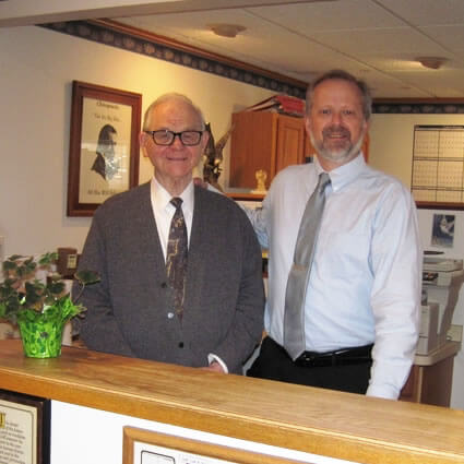 doctors at front desk