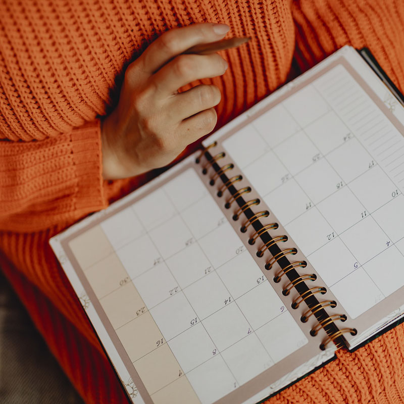 woman with calendar