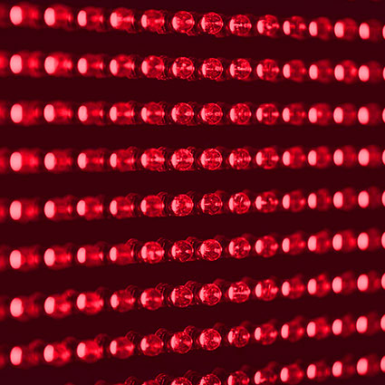 red LED lights